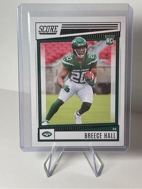 2022 Score #330 Breece Hall Rookie New York Jets